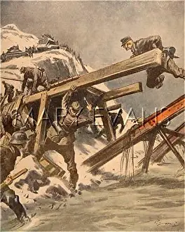 Sabotaged: GERMANS REPAIR BRIDGES