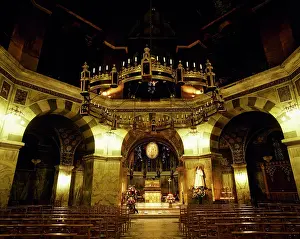 Palatine: Germany. Aachen Cathedral. Palatine Chapel. Interior