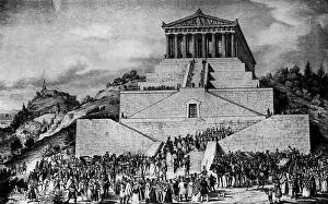Columned: Germany, Bavaria, Donaustauf, Walhalla, built: