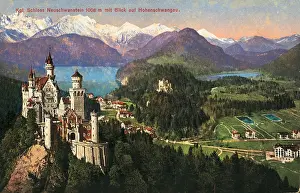 Hohenschwangau: Germany, Bavaria, Neuschwanstein Castle, with