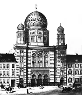 Toned: Germany, Berlin, buildings, New Synagogue, dedicated