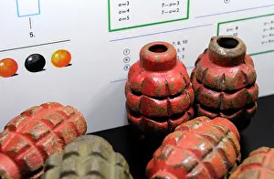 Cold War: Germany, Berlin. DDR Museum. Grenades