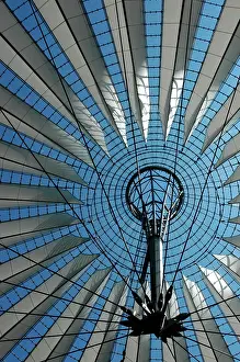 Potsdamer: Germany. Berlin. Dome of the Sony Center by German architect