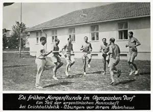 Jogging: Germany - Berlin Olympics - Argentinian athletes training