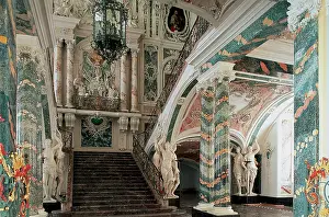 Westphalia: Germany. Bruhl. Augustusburg Palace. 18th century. Rococo st
