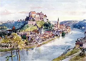 Salzach: GERMANY/BURGHAUSEN 1912