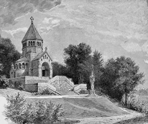 Starnberg: Germany, castles, Berg Castle, memorial chapel