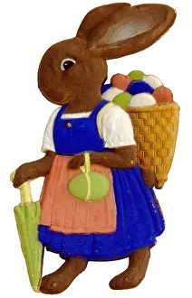 Mache: Germany, circa 1927, easter-bunny, Easter Rabbit
