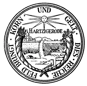 Epigraphs: Germany, coin, obverse, silver, Harzgerode