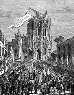 Constuction: Germany, Cologne, Cathedral Constuction Festivity