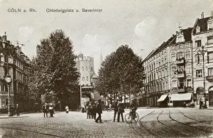 Coln: Germany - Cologne (Koln) - Chlodwigplatz and Severintor