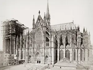 Tallest: Germany - construction of the spire Cologne Cathedral