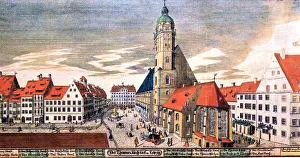 Midtown: Germany, Leipzig, St. Thomas church, school and