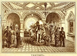 Gassner: Germany, Munich, Aquarium, interior view, vestibule