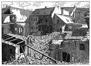 Bollinger: Germany, Munich, collapsed house, Thiereckgasse