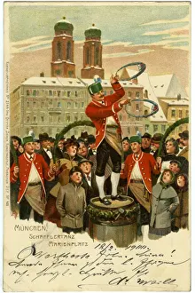 Coopers: Germany, Munich, custom, cooper?s dance on Marienplatz