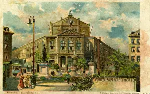 Gartnerplatz: Germany, Munich, Gartnerplatz, view, postcard