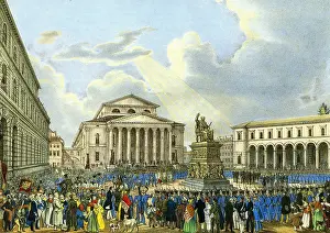 Landwehr: Germany, Munich, inauguration of the monument