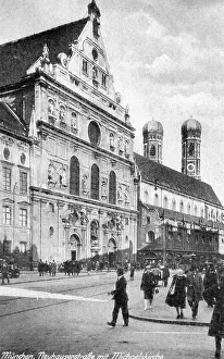 Neuhauser: Germany, Munich, Neuhauser Strasse with Michaelskirche