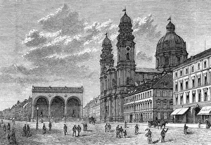Odeonsplatz: Germany, Munich, Odeonsplatz with Feldherrnhalle