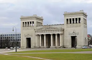 Neoclassicism: Germany. Munich. Propylaea. Konigsplatz square