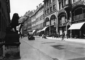 Residenzstrasse: Germany, Munich, Residenzstrasse, view, 1920s