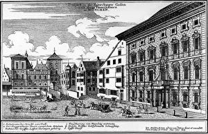 Schwabinger: Germany, Munich, Schwabinger Gasse, view, copper