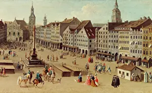 Muenchen: Germany, Munich, squares, Marienplatz, Der Markt