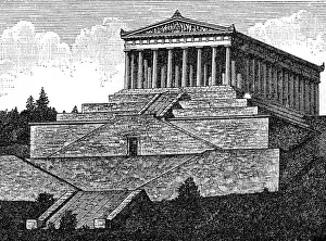 Klenze: Germany, Oberstauf, Walhalla Temple, built 1830