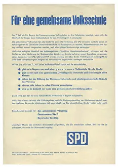 Handout: Germany, politics, school system, flyer, call