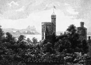Schinkel: Germany, Potsdam, Babelsberg Castle, built 1835