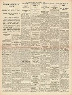 23nd: Germany and Soviet Union partition Poland
