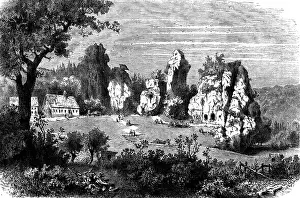 Teutons: Germany, Teutoburg Forest, Externsteine, Germanic