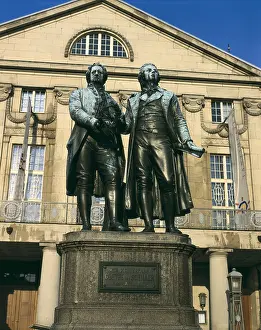 Thuringen: GERMANY. THURINGIA. Weimar. Monument to Goethe