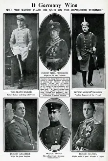 Thrones: If Germany Wins -- the Kaiser's sons, WW1