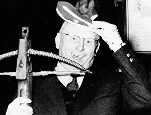 Gert: Gert Frobe, German actor, having fun with props
