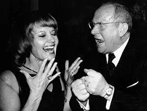 Jokes: Gert Frobe, German actor, at a party