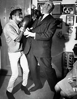 Gert: Gert Frobe, German actor, with Sammy Davis Jnr