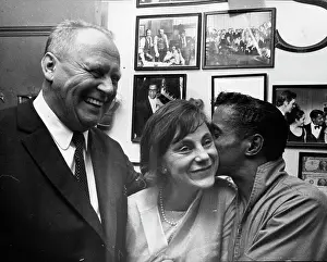 Gert: Gert Frobe, German actor, with Sammy Davis Jnr