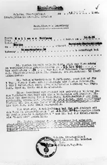 Summons: Gestapo summons