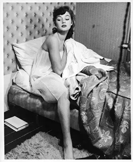 Bedspread: GETTING OUT OF BED 1950S