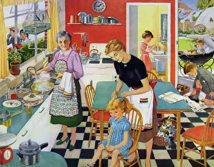 Grandma: Getting ready for school - The Promotion of Health Poster