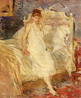 Berthe: Getting Up, by Berthe Morisot