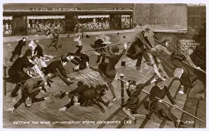 Tumbling: Getting the Wind up - Waverley Steps, Edinburgh, Scotland