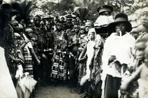 Ghanaians: Ghana - Large group at a Funeral