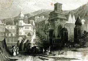 Ganges: The Ghat, Haridwar, India, Hindus bathing in the Ganges