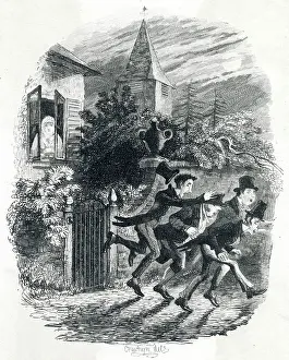 Ghosts: A ghost appears at a cottage window