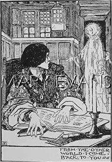 Florence Susan Harrison Collection: The ghost of his dead love returns to visit him