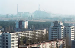 Massive: Ghost town of Pripyat in Ukraine, 1991