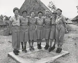 Womens Army Corps: GI Little Abners shoes are modeled by nurses of